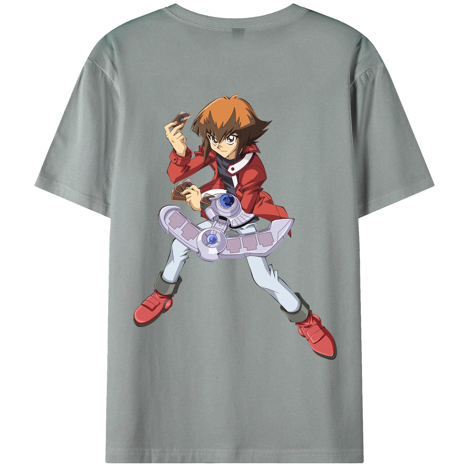 （画像用） 遊☆戯☆王 Yu-Gi-Oh! 綿100％ メンズ半袖Tシャツ（バックプリント） 通気性